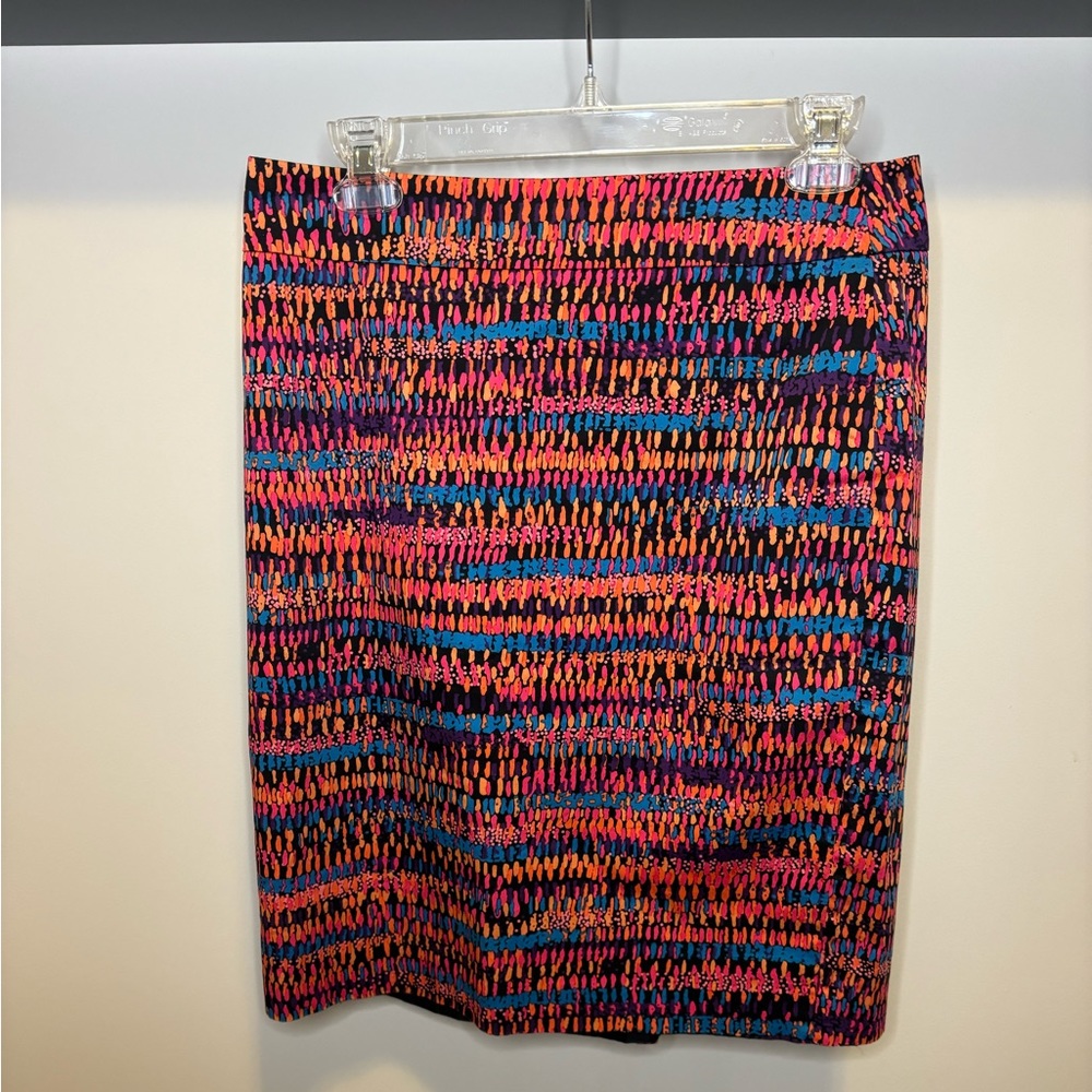 Ann Taylor Size 6 Multicolored Pencil Skirt